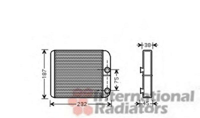 VAN WEZEL 59006129 -  Теплообменник, отопление салона